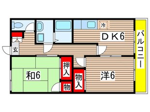 メゾンエリ－ルＡ棟の物件間取画像